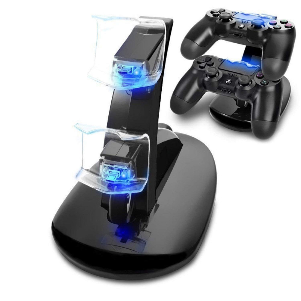 LED Dual USB Controller Charger Dock