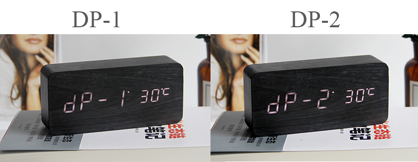 LED Digital Alarm Clock with Humidity and Temperature Sensors